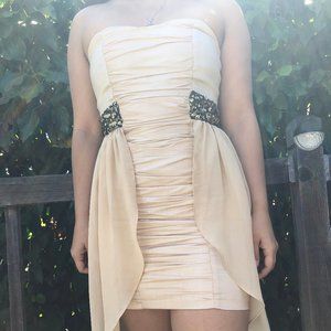 Mystic Strapless bodycon ruched mini dress - Small